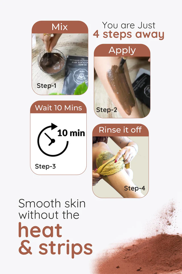 Chocolate Hair Removal Powder - 15 Min Full Body Wax