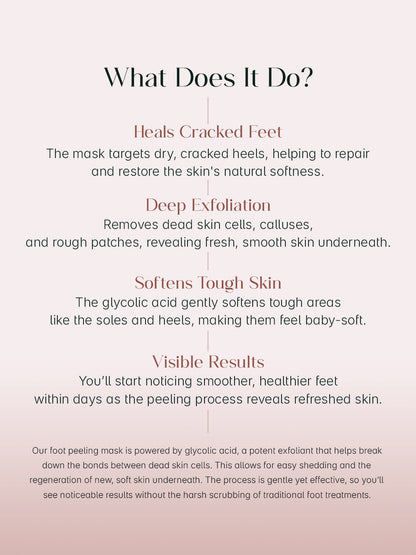 Herwell Glycolic Acid Foot Peeling Mask