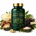 Gut Health and Immune Shield supplement bottle