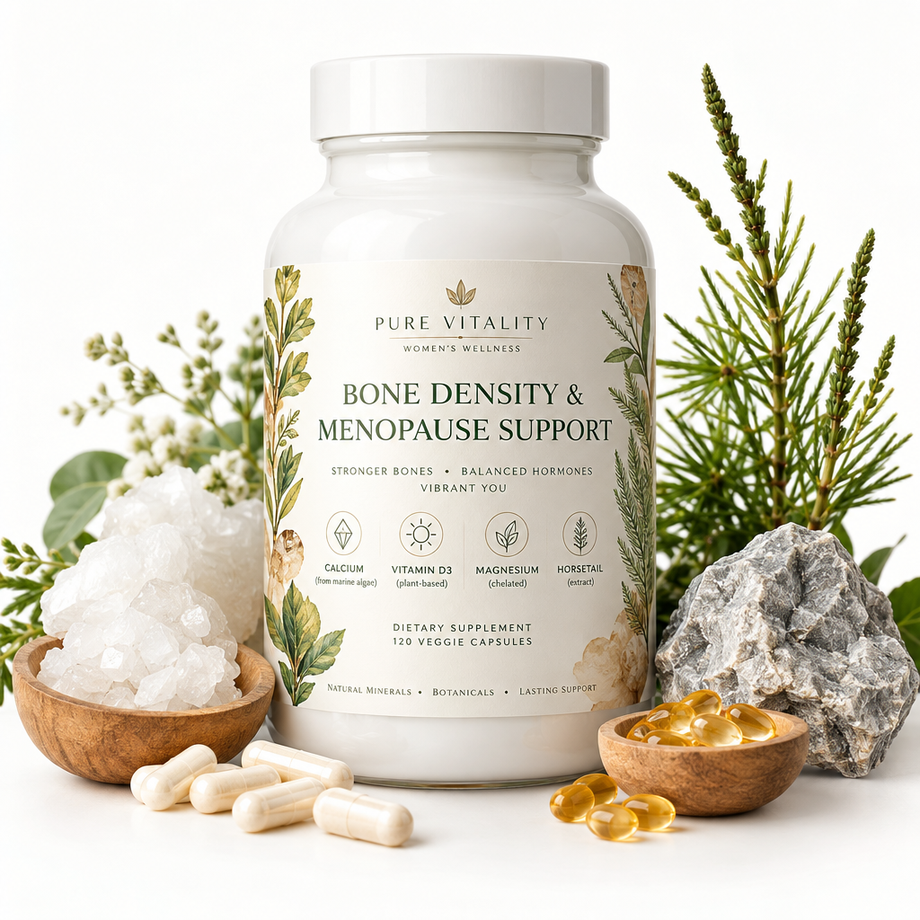 Bone Density and Menopause Support supplement bottle