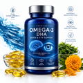 Omega-3 DHA Brain and Eye Support supplement bottle
